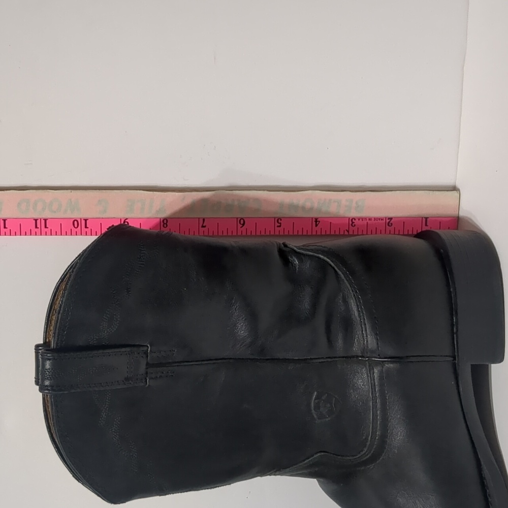 Ariat Heritage Roper Western Boot black leather Men's size 10D - Picture 10 of 11